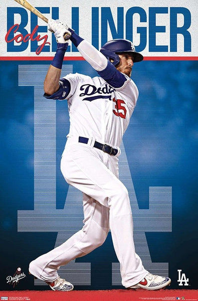 Cody Bellinger "LA Blast" Los Angeles Dodgers MLB Baseball Action Poster - Trends 2020