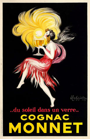 Cognac Monnet "The Sun in a Glass" 1927 Vintage Advertising Poster Reproduction - Image Source International