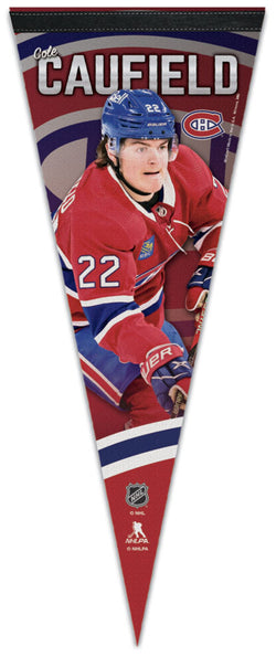 Cole Caufield Montreal Canadiens NHL Superstar Series Premium Felt Collector's Pennant - Wincraft