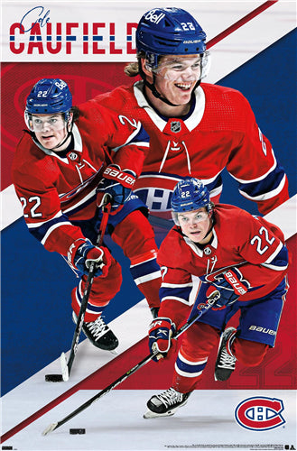 Cole Caufield "Dynamo" Montreal Canadiens NHL Action Poster - Costacos Sports 2022