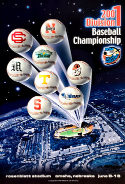 NCAA Baseball College World Series 2001 Official Event Poster - Action Images