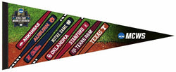 NCAA College World Series 2022 8-Team-Logos Premium Felt Commemorative Pennant - Wincraft Inc.