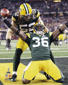 Nick Collins "Super Bowl Hero" (w/Clay Matthews) Green Bay Packers Premium 16x20 Poster