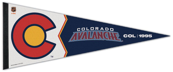 Colorado Avalanche "COL 1995" NHL Reverse-Retro 2022-23 Premium Felt Collector's Pennant - Wincraft