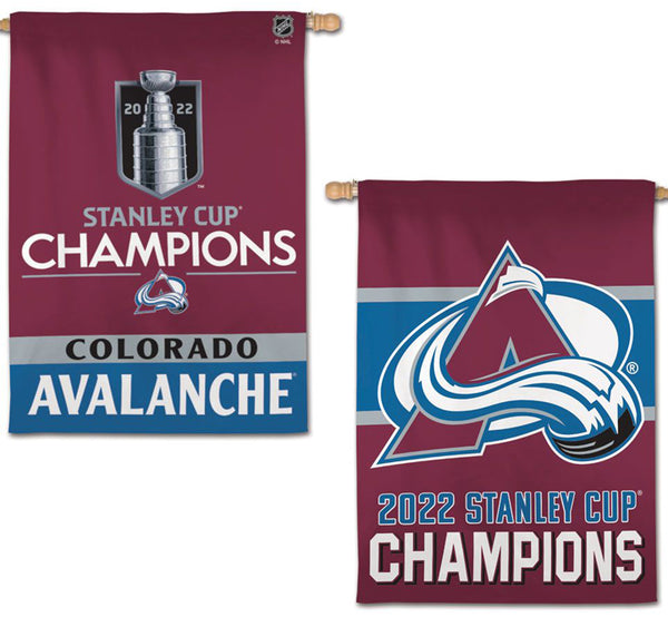 Colorado Avalanche 2022 NHL Stanley Cup Champions Commemorative Banner Flag (28x40 2-Sided)