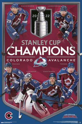 Colorado Avalanche 2022 Stanley Cup Champions Commemorative Poster - T –  Sports Poster Warehouse