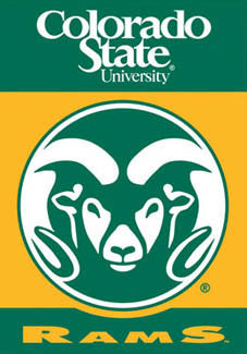 Colorado State "Cam the Ram" Premium NCAA Team House Banner Flag - BSI Products