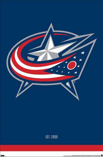 Columbus Blue Jackets Official NHL Hockey Team Logo Poster - Costacos Sports