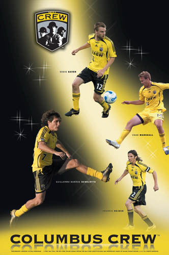 Columbus Crew "Superstars 2007" MLS Soccer Action Poster - S.E.