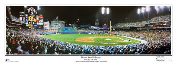 Comerica Park Detroit Tigers "Home Run Delivery" (2006 ALCS) Panoramic Poster Print - Everlasting Images