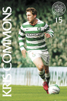 Kris Commons "Celtic Star" Glasgow Celtic FC Poster - GB Eye 2011