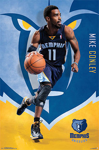 Mike Conley "Superstar" Memphis Grizzlies NBA Basketball Action Poster - Costacos 2014