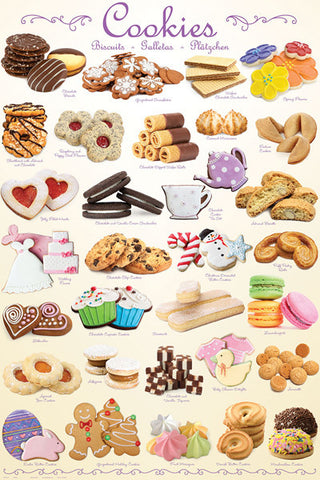 The Cookies Poster (31 Creations - Delicious Bakery Desserts) - Eurographics