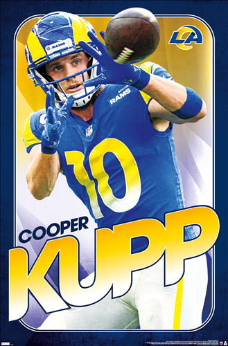 Cooper Kupp "Dynamo" Los Angeles Rams NFL Action Wall Poster - Costacos Sports