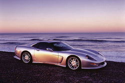 Chevrolet Corvette Callaway C12 (1998) Car on Beach at Sunset Poster - Eurographics Inc.