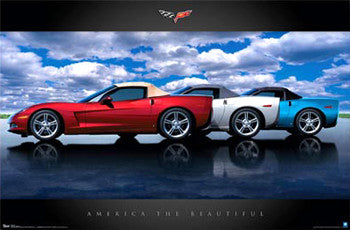 Chevrolet Corvette "America the Beautiful" Poster - Trends 2009