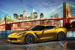 Corvette Z06 "New York Night" Autophile Profile Sports Car Poster - Eurographics