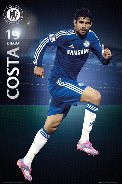 Diego Costa "Superstar" Chelsea FC Official EPL Action Poster - GB Eye (UK)