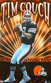 Tim Couch "Glow" Cleveland Browns Poster - Starline Inc. 1999