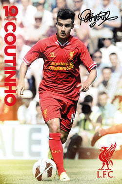 Philippe Coutinho "Signature" Liverpool FC Soccer Action Poster - GB Eye (UK)