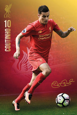 Phillippe Coutinho "Signature Series" Liverpool FC Official EPL Football Poster - GB Eye 2016/17