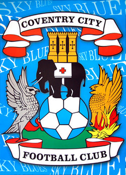 Coventry City FC Sky Blues Official Team Crest Logo Poster - UK Import