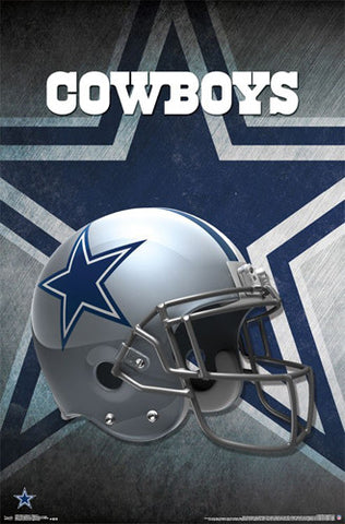 Dallas Cowboys Official NFL Football Team Helmet Logo Poster - Trends International
