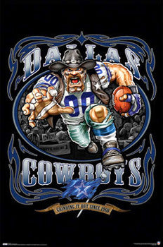 Dallas Cowboys "Grinding it Out Since 1960" NFL Poster - Costacos Sports/Liquid Blue