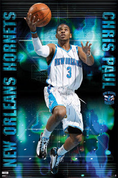 Chris Paul "Dynamo" New Orleans Hornets NBA Action Poster - Costacos 2009
