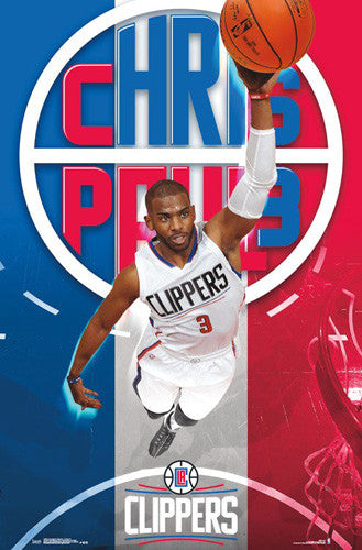 Chris Paul "Rising" L.A. Clippers NBA Action Wall Poster - Trends International 2016