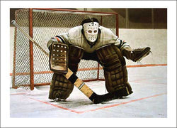 At the Crease (Classic Goalie) Hockey Art by Ken Danby Official Large-Size Art Print