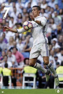 Cristiano Ronaldo "Chest Trap" Real Madrid CF Official La Liga Football Action Poster - Grupo Erik (Spain)