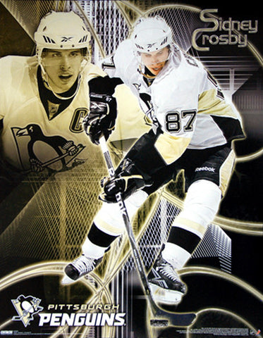 Sidney Crosby "Matrix" Pittsburgh Penguins Premium 16x20 Poster - Costacos Sports