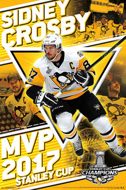 Sidney Crosby 2017 Stanley Cup Finals MVP Pittsburgh Penguins Commemorative Poster