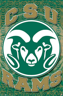 Colorado State University CSU Rams Official NCAA Team Logo Poster - Costacos Sports
