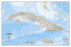 Map of CUBA National Geographic Classic Edition 24x36 Wall Map Poster - NG Maps
