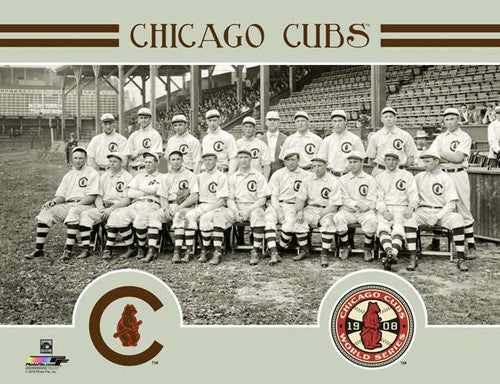 1908 Chicago Cubs MLB Cooperstown Collection Uniform PATCH CARD