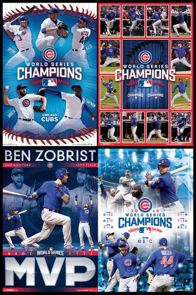 Chicago Cubs 2016 World Series Champions 14-Stars Premium Poster