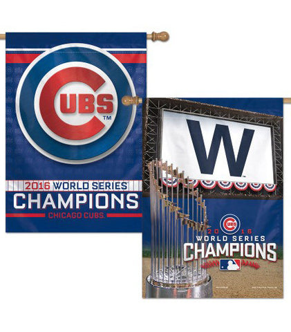 Chicago Cubs 2016 World Series Champions 2-Sided Commemorative Wall Banner - Wincraft