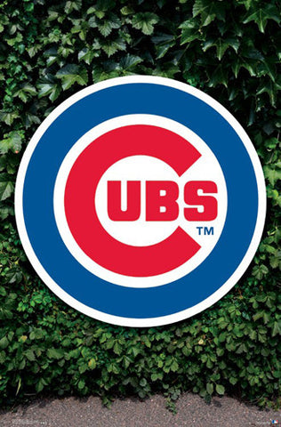 Chicago Cubs Logo on Ivy Official MLB Baseball Team Poster - Trends  International – Sports Poster Warehouse