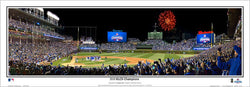 Chicago Cubs Wrigley Field Celebration (2016 NLCS Victory) Panoramic Poster Print - Everlasting