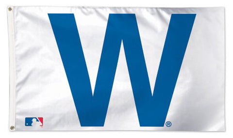 Chicago Cubs Official "W" Cubs Win Deluxe-Edition Premium 3'x5' MLB Flag - Wincraft Inc.
