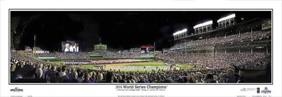 Chicago Cubs "World Series Majesty 2016" Panoramic Poster Print - Everlasting Images