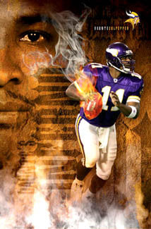 Daunte Culpepper "Daunte's Inferno" Minnesota Vikings Poster - Costacos 2005