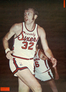 Billy Cunningham Philadelphia 76ers Sports Illustrated NBA Poster - Renselaar 1971