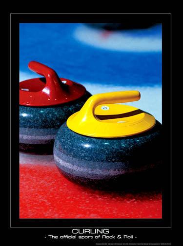 Curling, The Official Sport of Rock & Roll Premium Poster Print - SportsPosterWarehouse.com