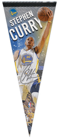 Stephen Curry "Signature" Golden State Warriors Premium Felt Collector's Pennant - Wincraft 2013