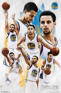 Stephen Curry "Masterpiece" Golden State Warriors Basketball Poster - Trends International