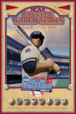 NCAA Baseball College World Series 2004 Official Event Poster - Action Images