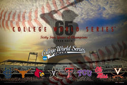 NCAA Baseball College World Series "65 Years" 2014 Official Event Poster